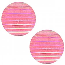 Basic cabochon 12mm stripe Pink holographic